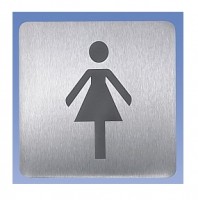 Piktogram Sanela WC ženy, nerez mat   SLZN 44AB